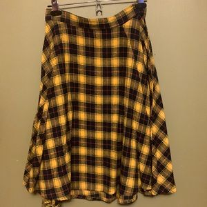 Sourpuss Flannel Skirt(pockets)